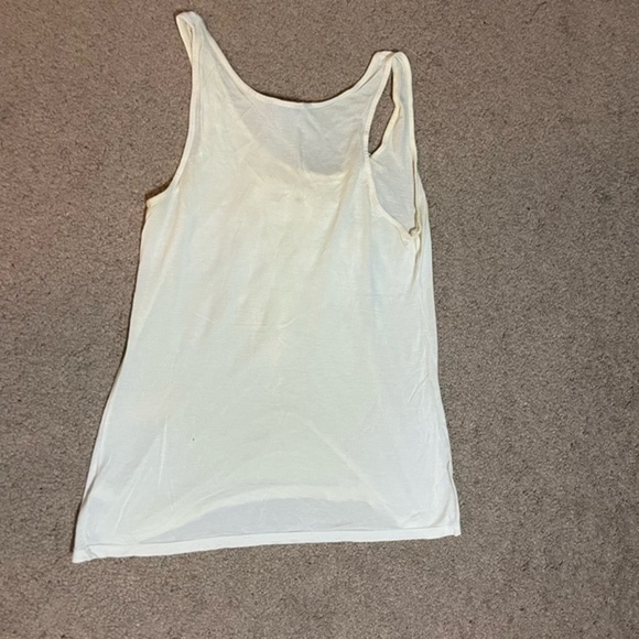 Express Ruffle Design cream top size Small - Picture 3 of 7